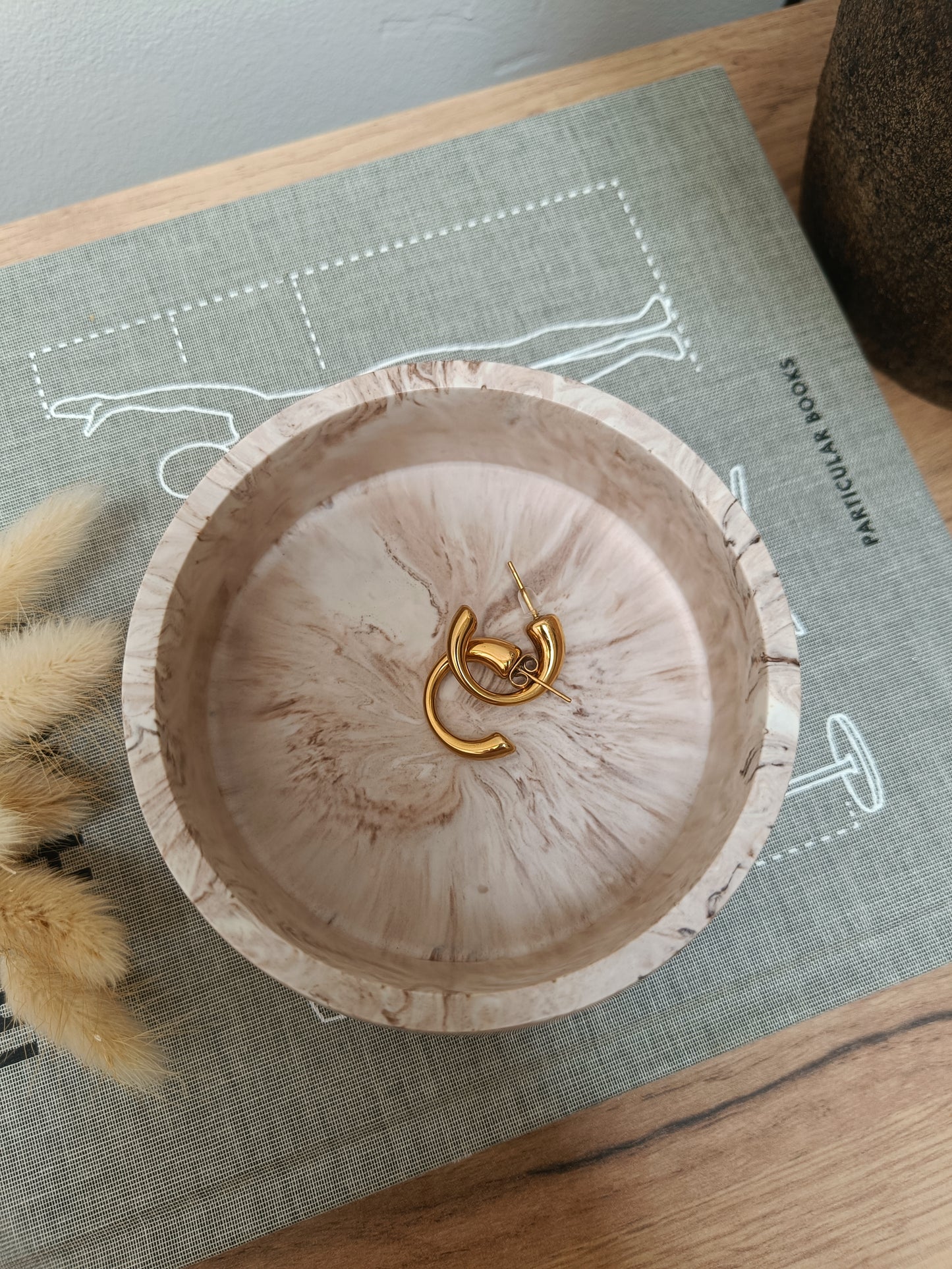 Beige Marble Decorative Bowl Dish