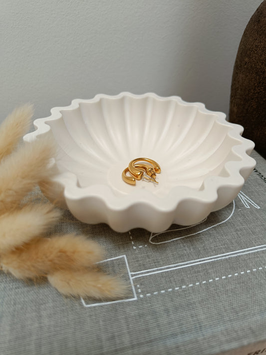 Irregular Natural Cream Decor Bowl Dish