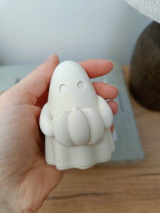 Cute Ghost Pumpkin Ornament Autumn Halloween