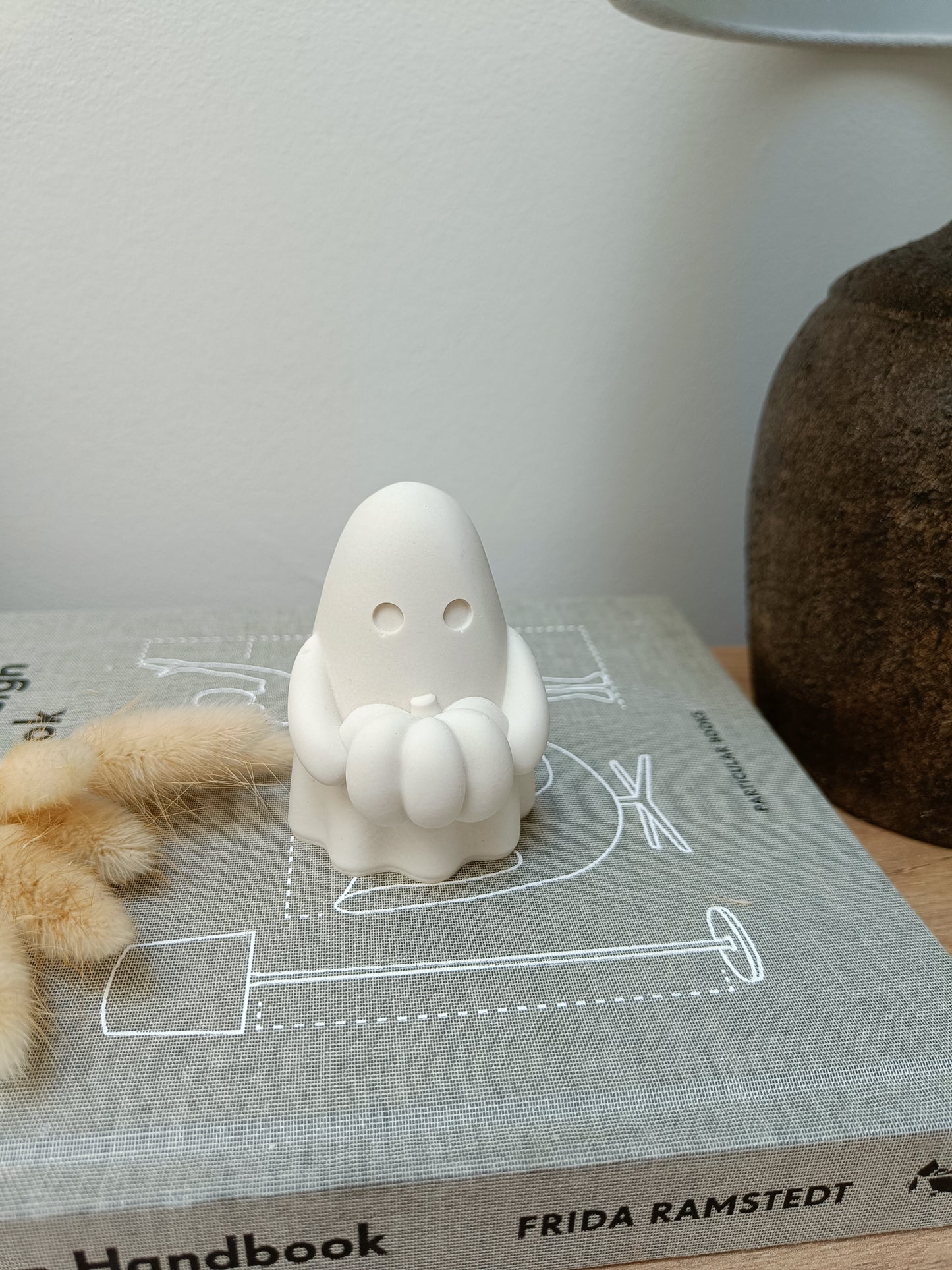 Cute Ghost Pumpkin Ornament Autumn Halloween