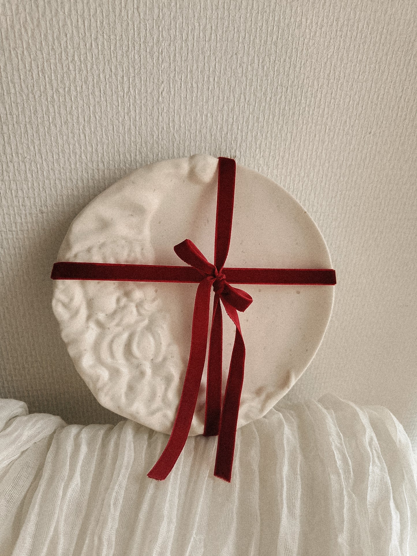 Natural Santa Decor Plate