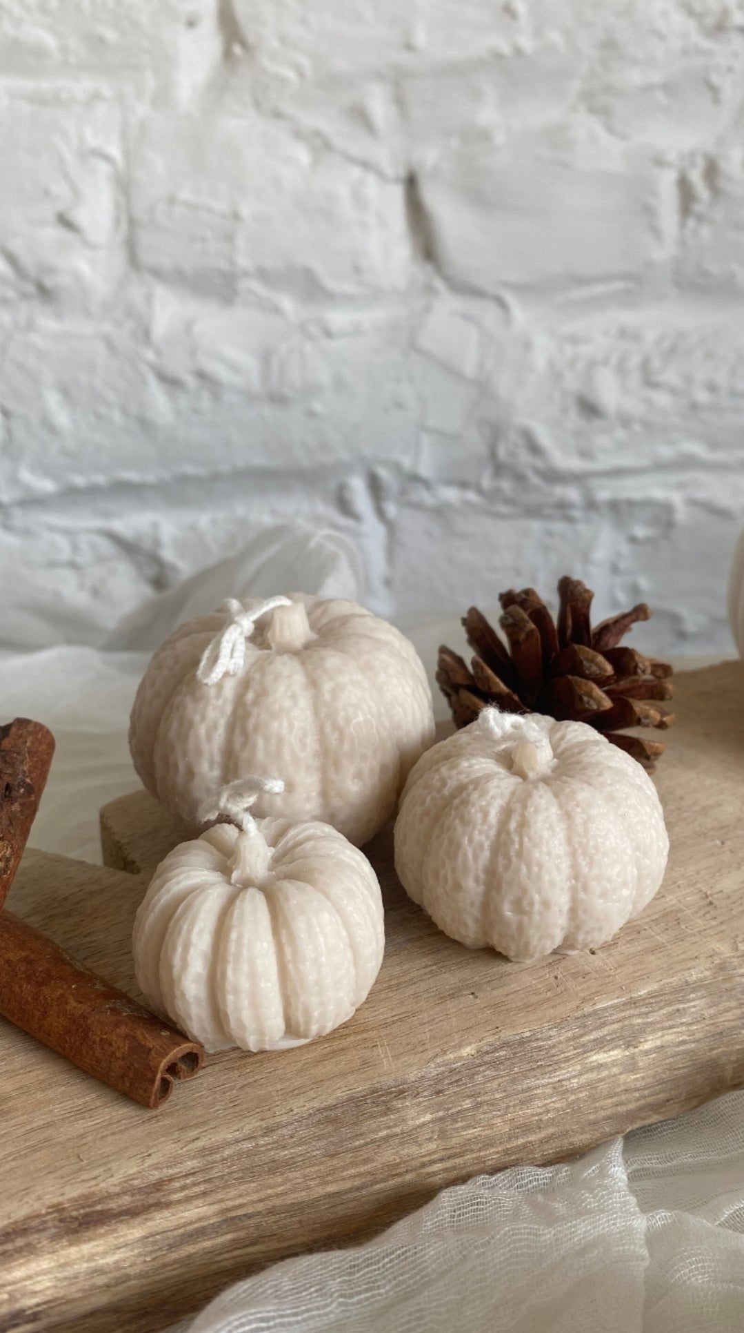 Pumpkin Set Decor Candles