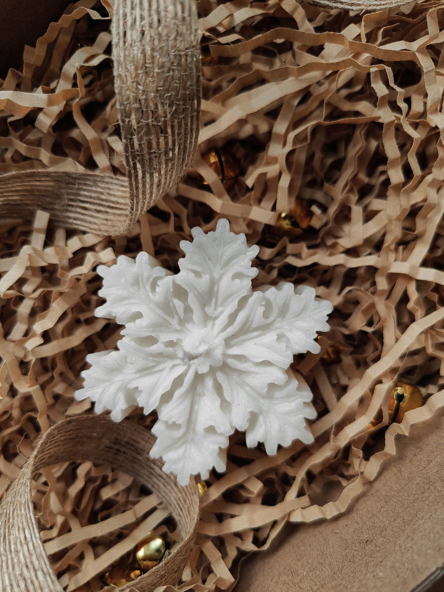 Snowflake Christmas Candle