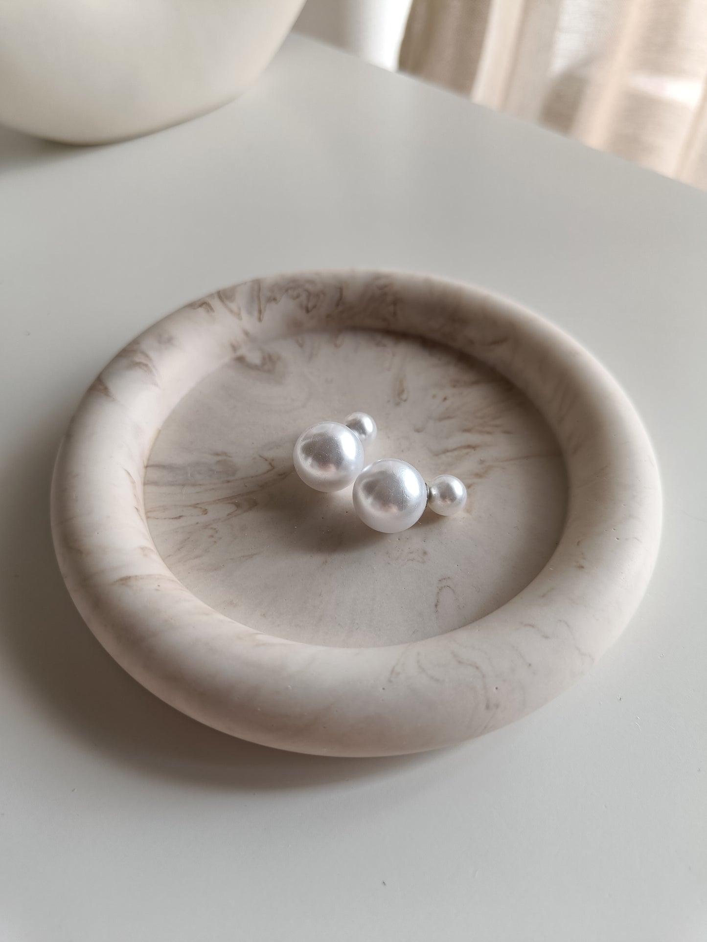 Beige Marble Bubble Coaster