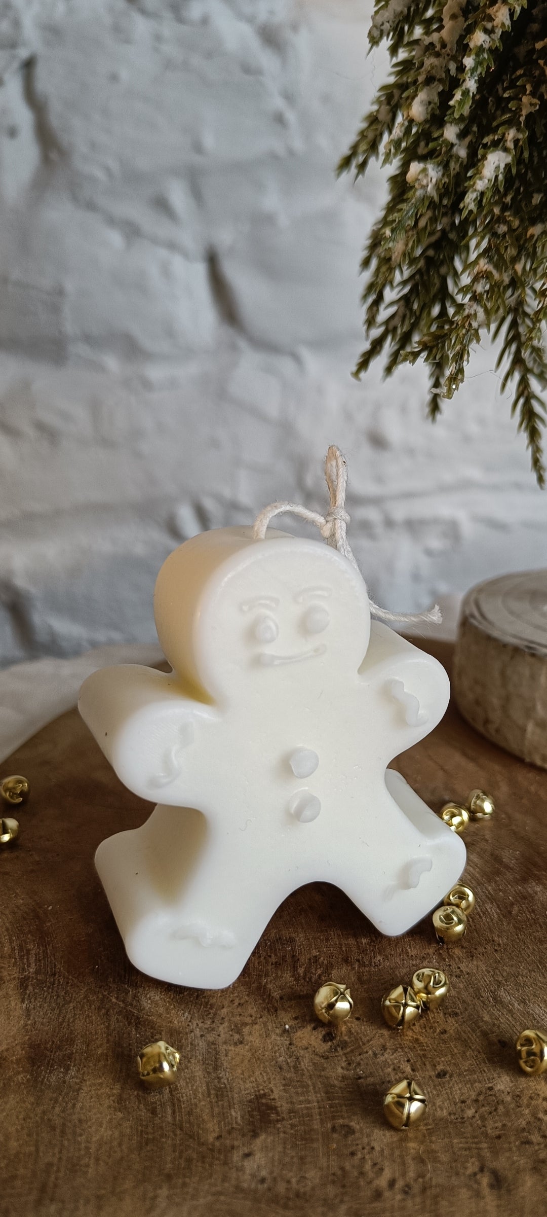 Gingerbread Man Candle