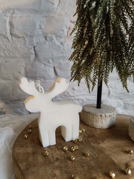 Reindeer Decor Candle