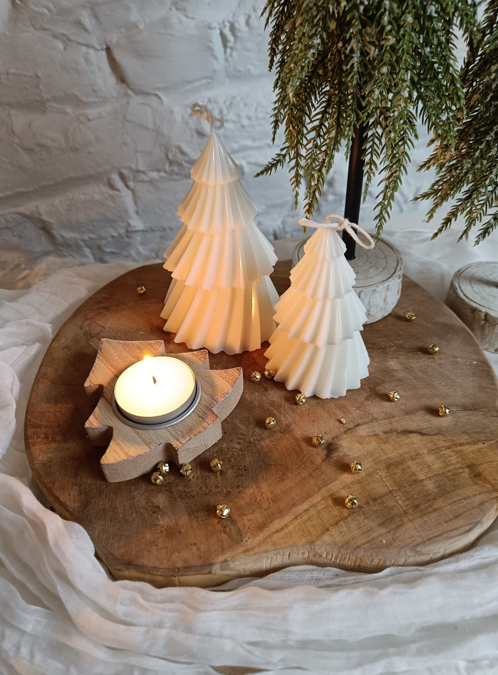 Winter Tree Decor Candles