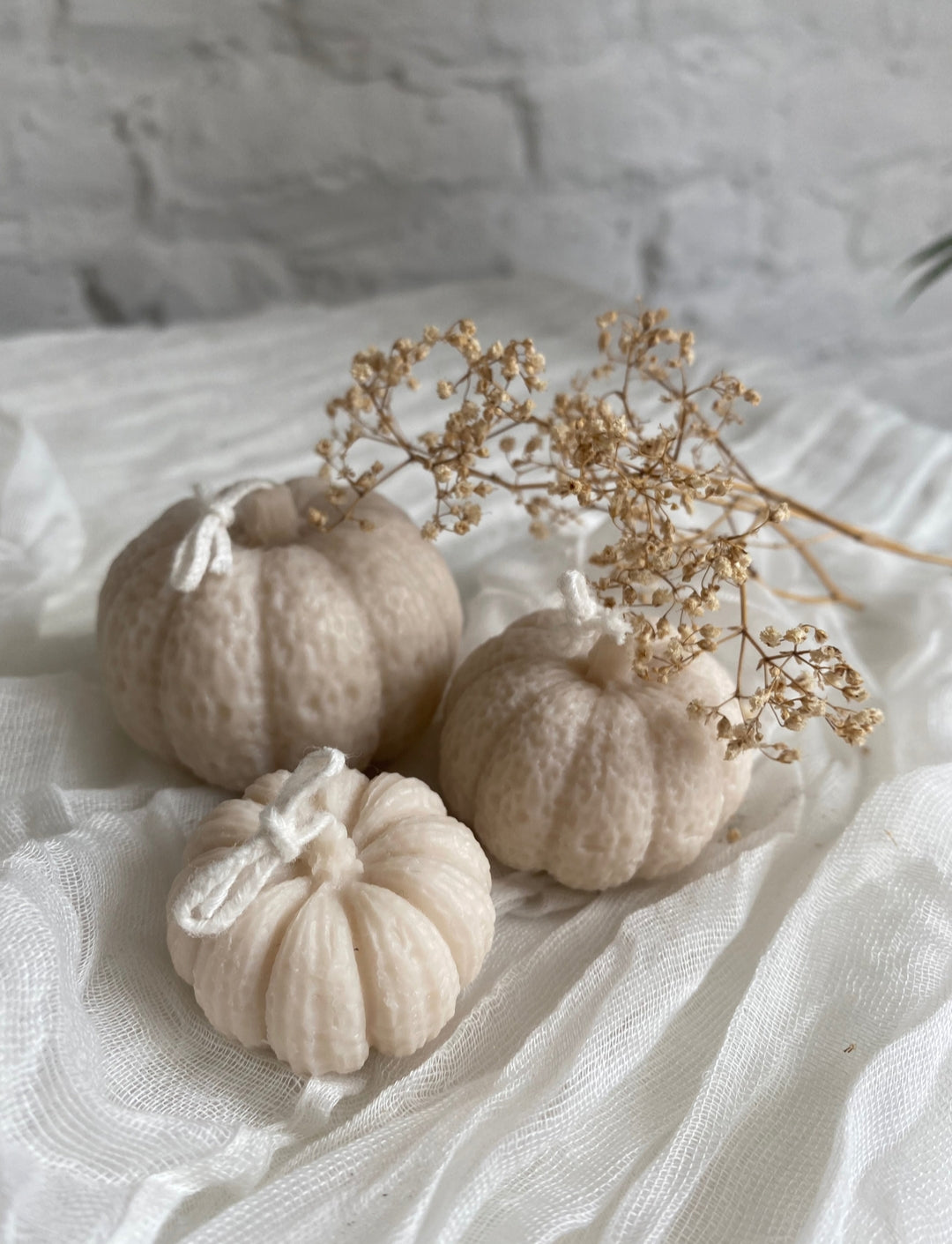 Pumpkin Set Decor Candles