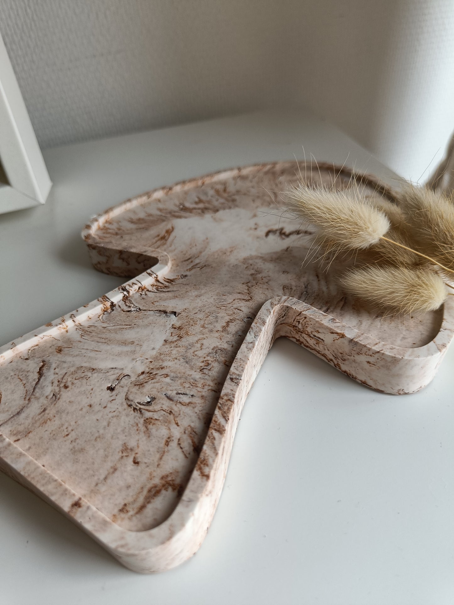 Brown Marble Mushroom Tray